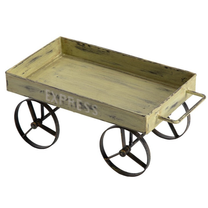Handcrafted Vintage Farmers Cart Outdoor Decor