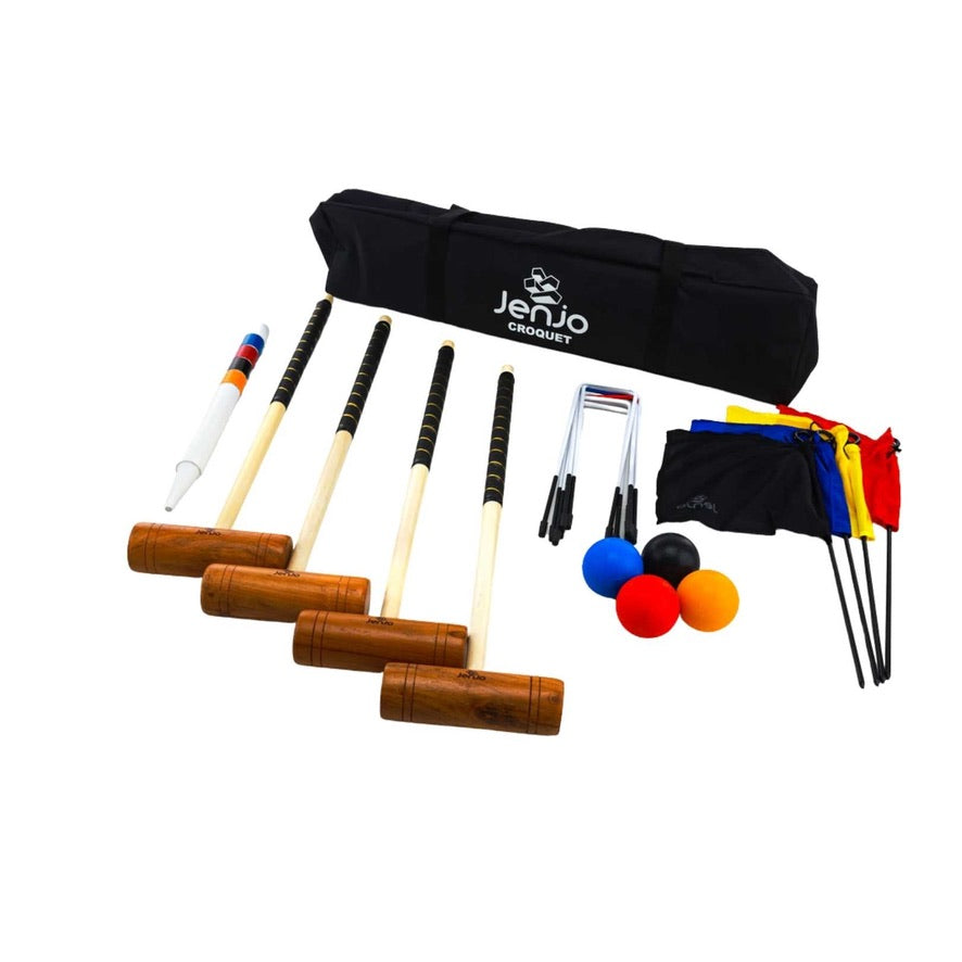 Championship Hardwood Croquet Set W/ Carry Bag
