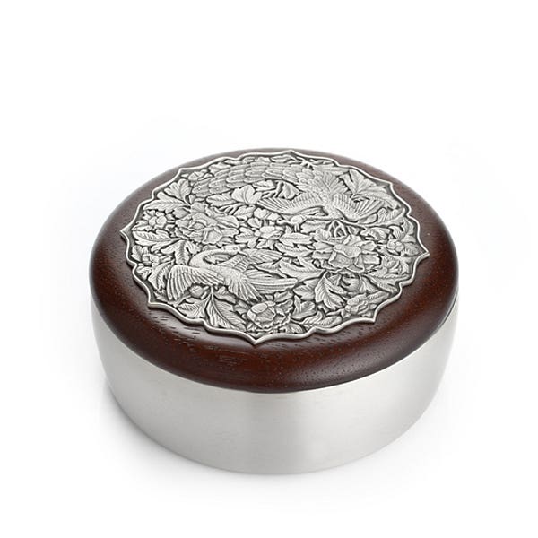 Royal Selangor Imperial Peacock Pewter Container
