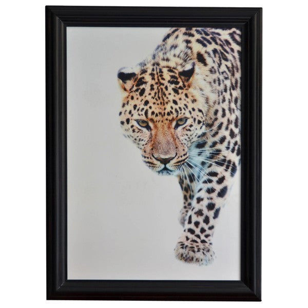 Walking Leopard Wall Art 80 x 110cms