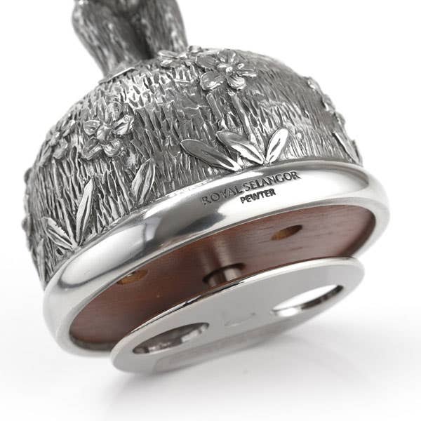 Royal Selangor Bear Catching Butterflies Pewter Music Carousel