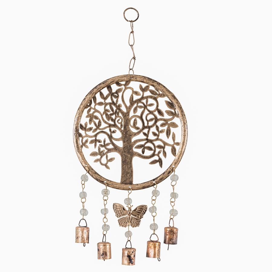 Hanging Tree of Life With Butterfly Beads & Bells