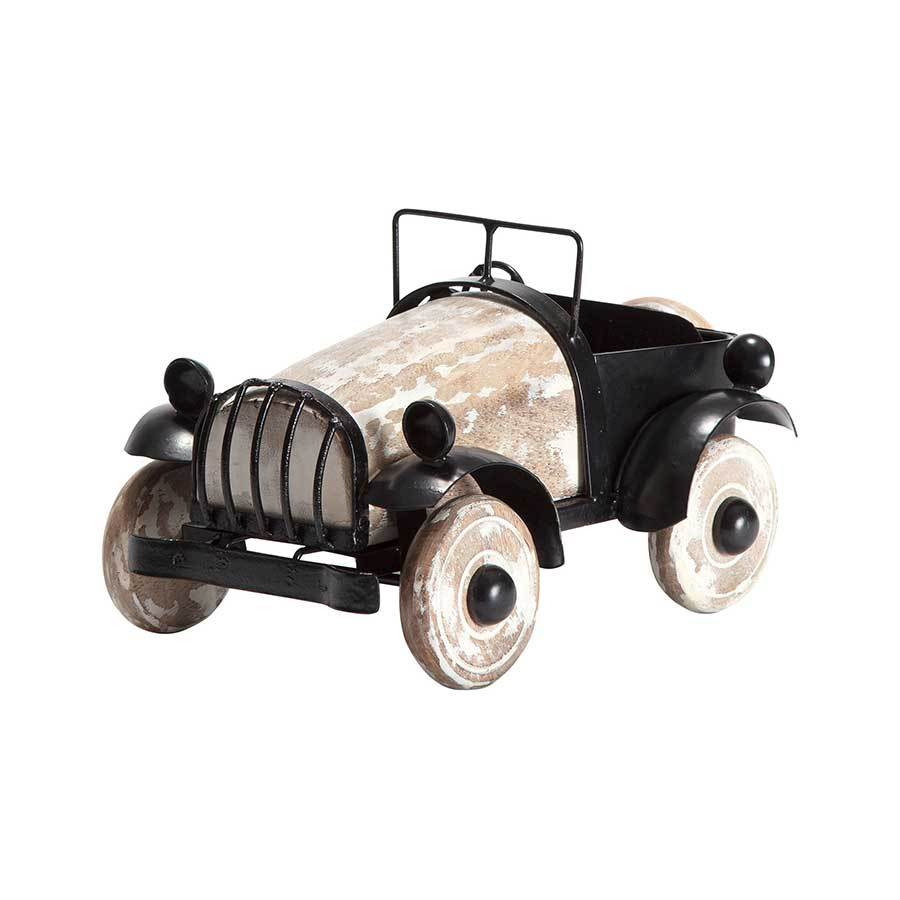 Handcrafted Metal & Wooden Vintage Car