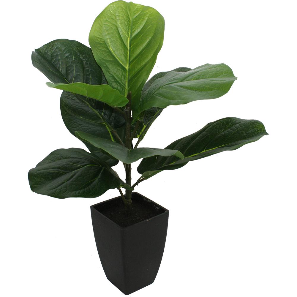 Potted Artificial Baby Fiddle-Leaf Fig Plant 46cms
