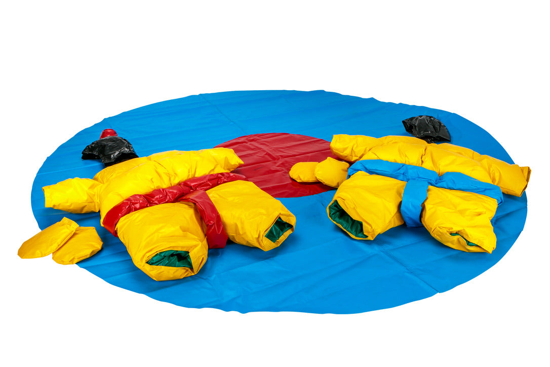 Kids Set Of 2 Sumo Suits With Helmets Gloves Mat