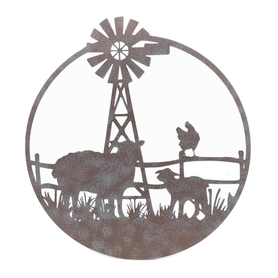 Laser Cut Sheep Windmill Wall Decor