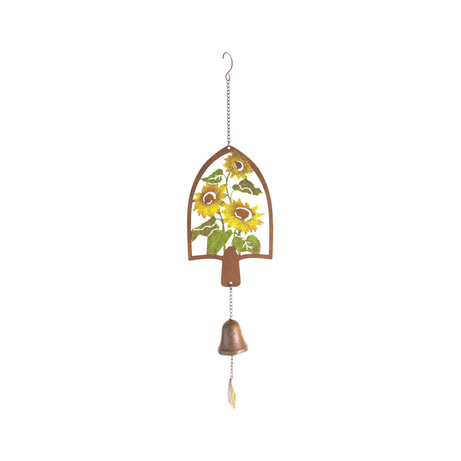 Sunflowers With Birds in Arch Hanging Bell