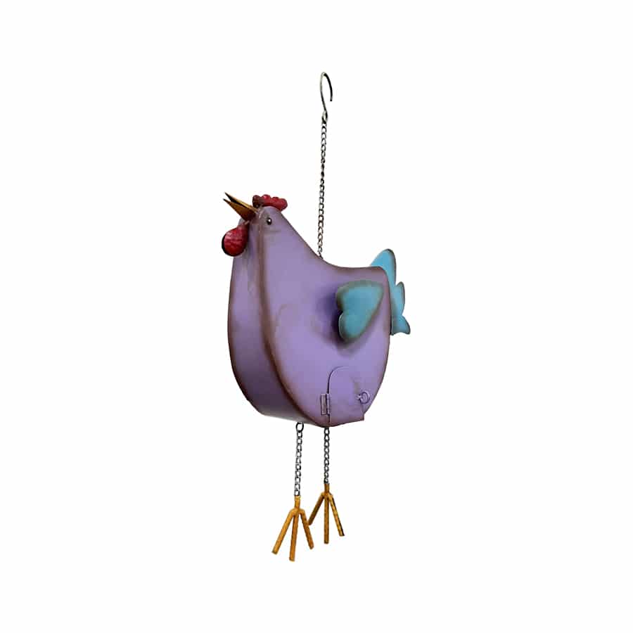 Hanging Chook Birdhouse With Hearts