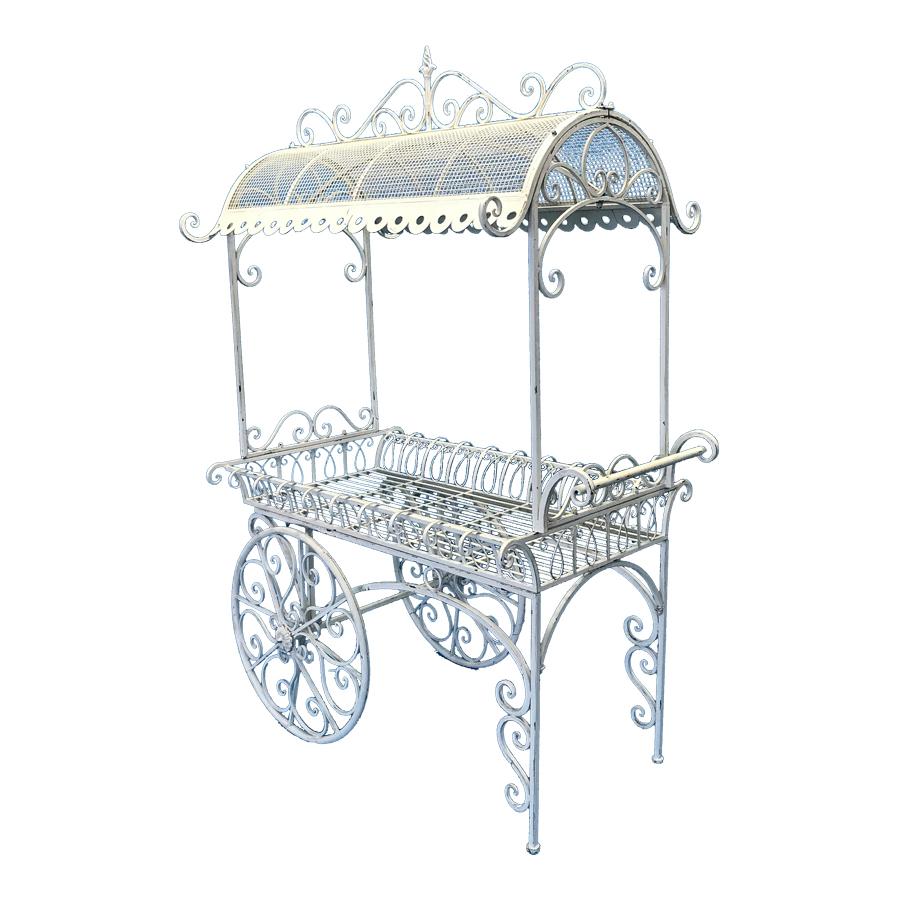 Ornate Garden Flower Cart