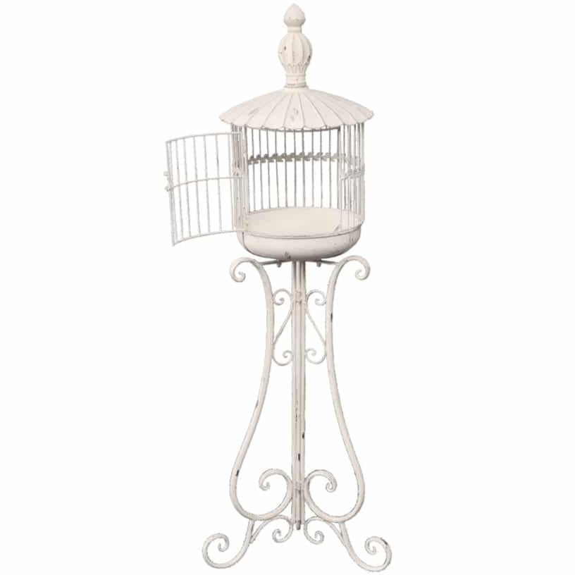 Antique White Garden Candle Lamplight