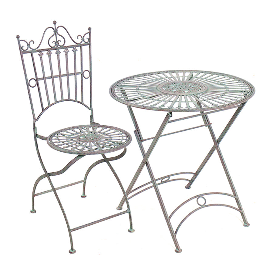 Outdoor Round Table & Chairs Set Baroque