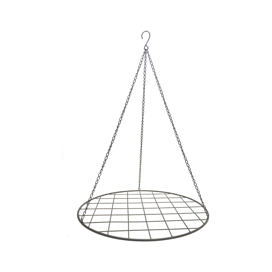 Round Rust Hanging Plant Holder 60cms