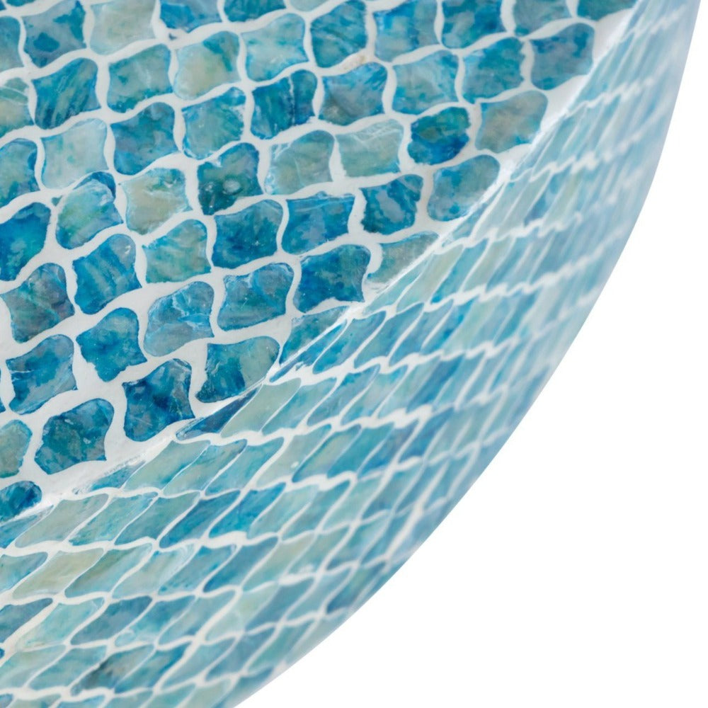 Blue Pearl Shell Coffee Table