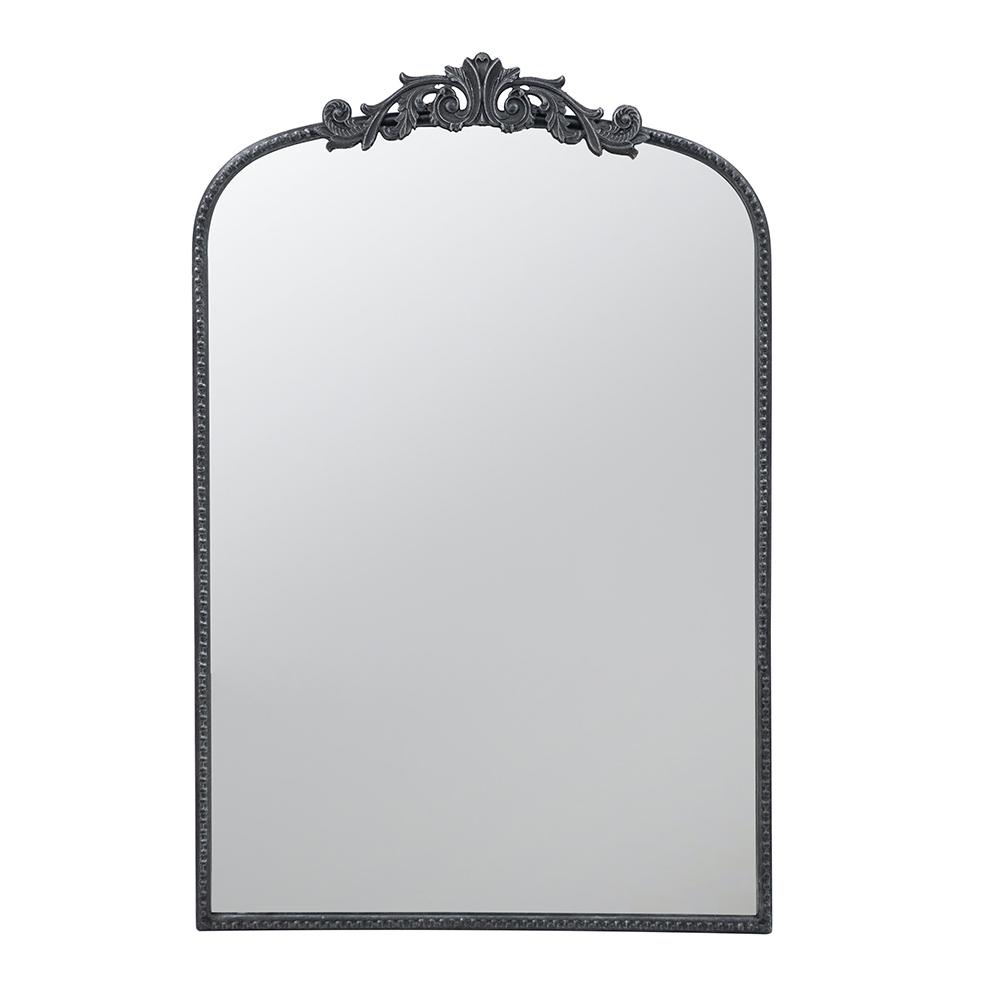 Long Ornate Metallic Wall Mirror 92 x 61cms