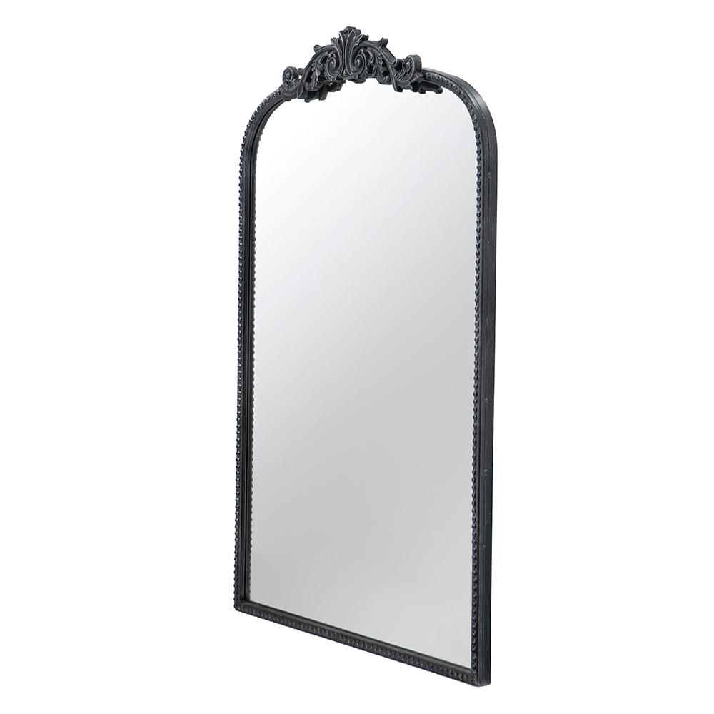 Long Ornate Metallic Wall Mirror 92 x 61cms