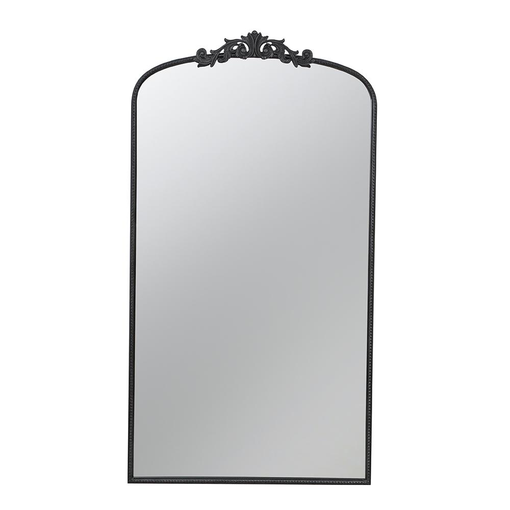 Long Ornate Metallic Floor Mirror 169 x 92cms