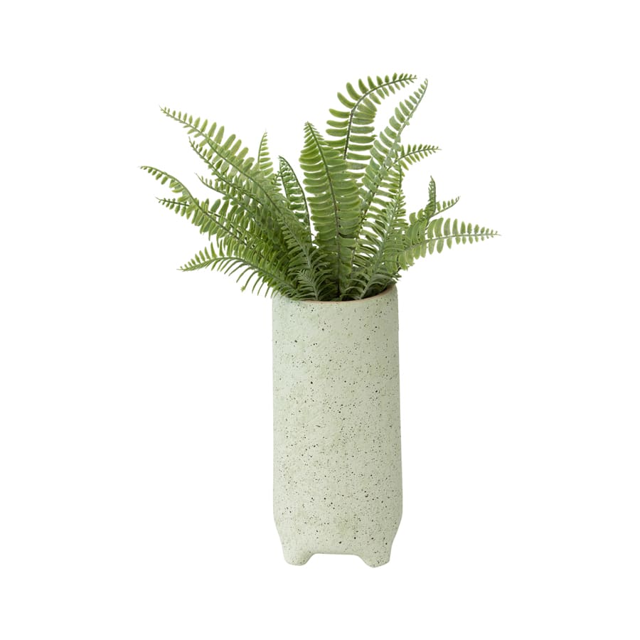 Tall Rugged Glaze Footed Planter