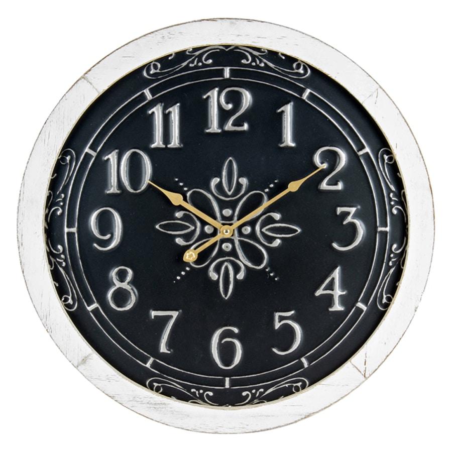 Noir-Ornate Scroll Wall Clock