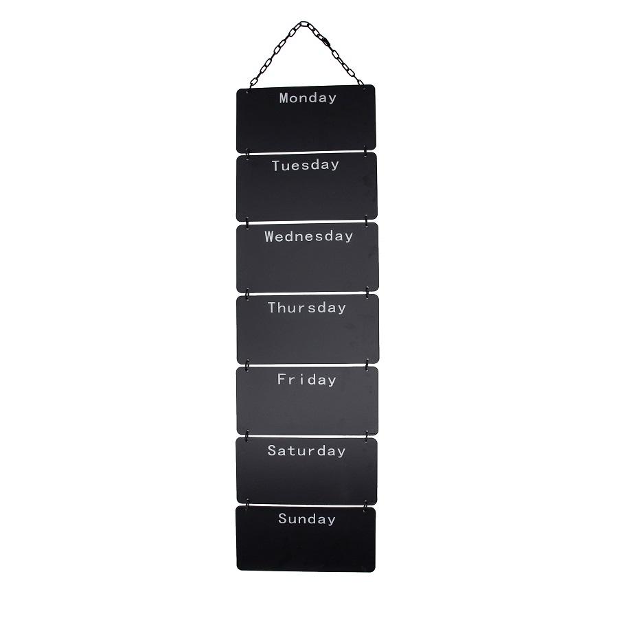 Seven-Day Message Stack Wall Hanging Blackboard 104cms