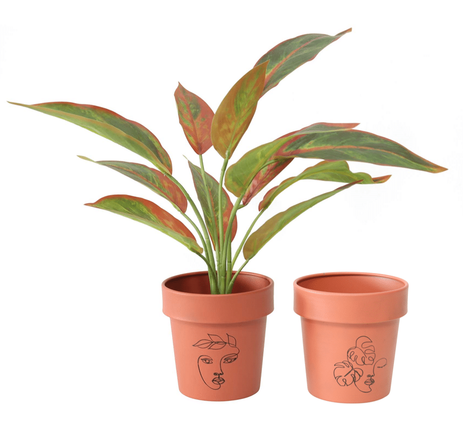 Line-Art Planter Pots Set of 2