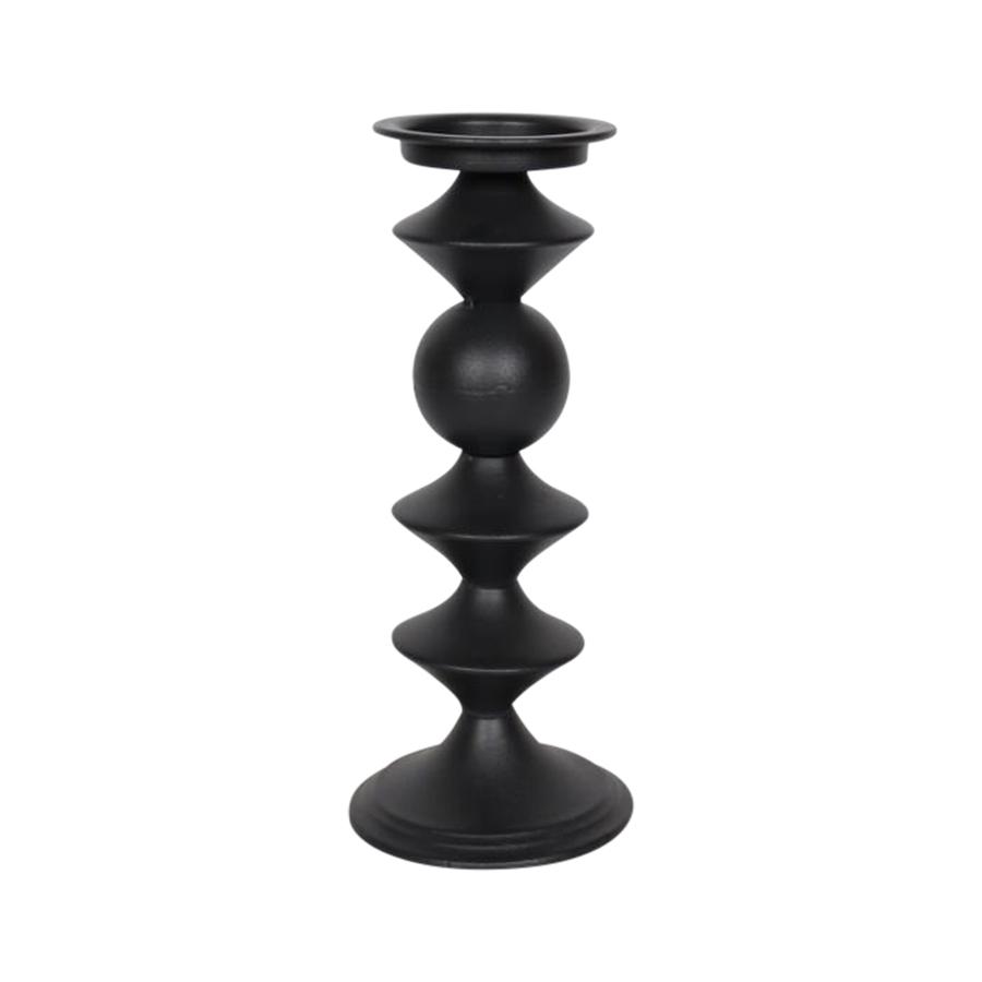 Black Geo Styled Candle Holder Large