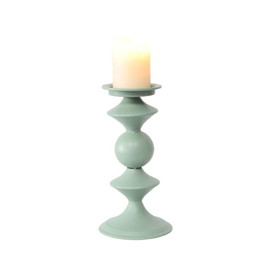 Teal Geo Candle Holder