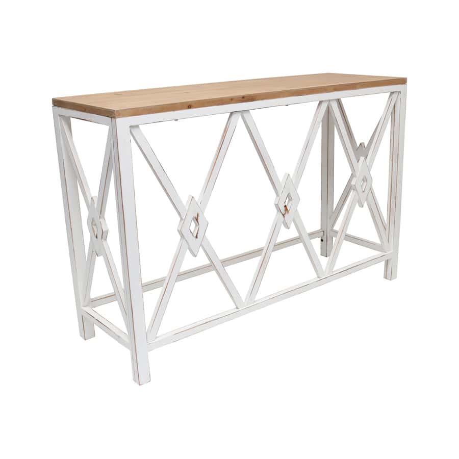 Hamptons Geometric Console Table