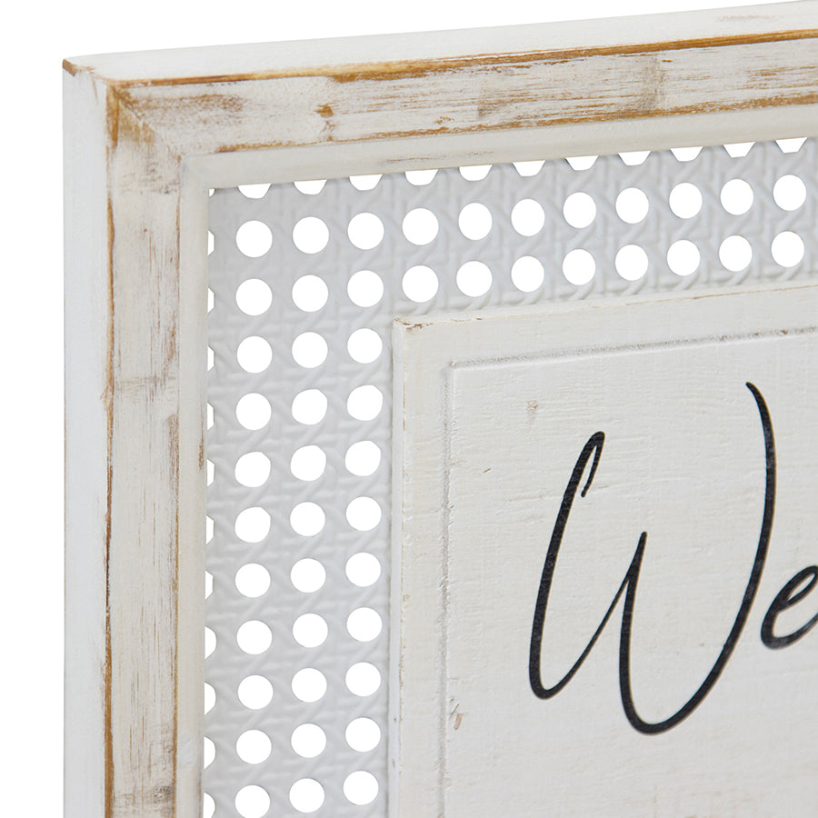 Hamptons Style 'Welcome to our Home' Wall Sign
