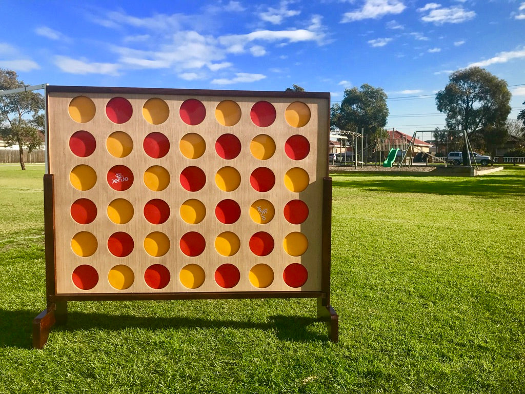 Giant Connect Four In A Row Game 120x109cm Hardwood