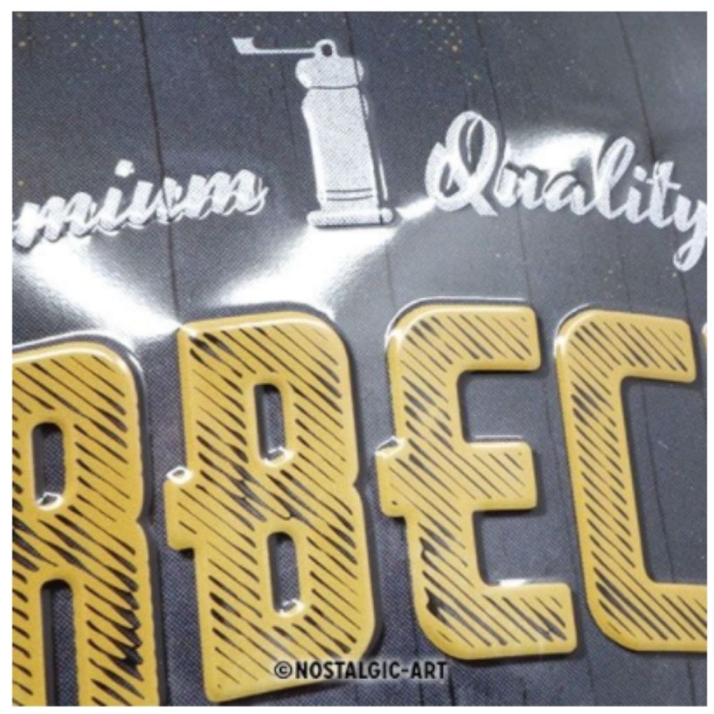 Barbecue Nice to Meat You Metal Sign