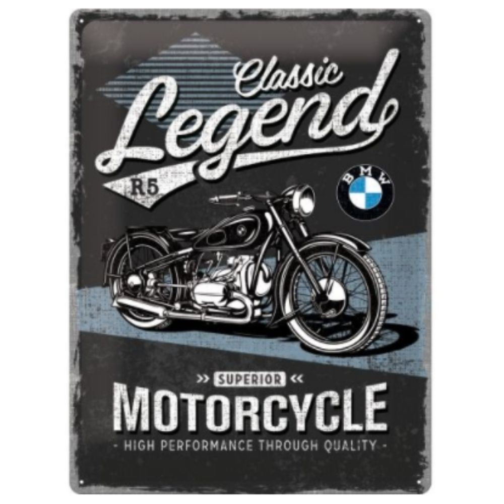 BMW Classic Legend Motorcycle Metal Sign