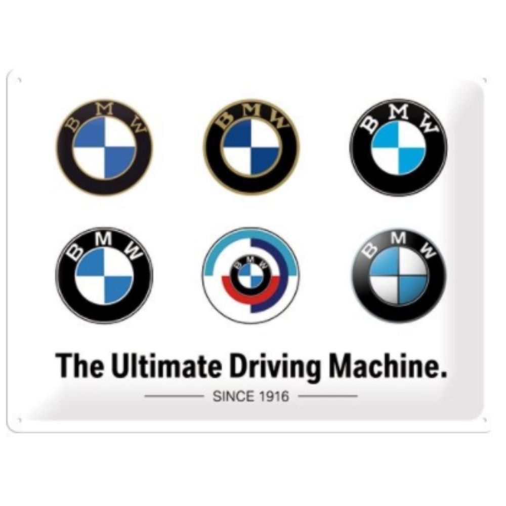 BMW Evolution Logo Metal Sign