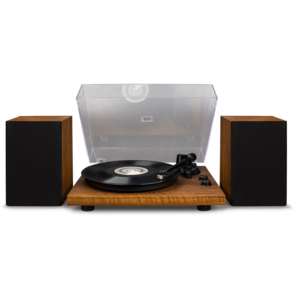 Crosley C62 Speakers & Turntable System - Walnut