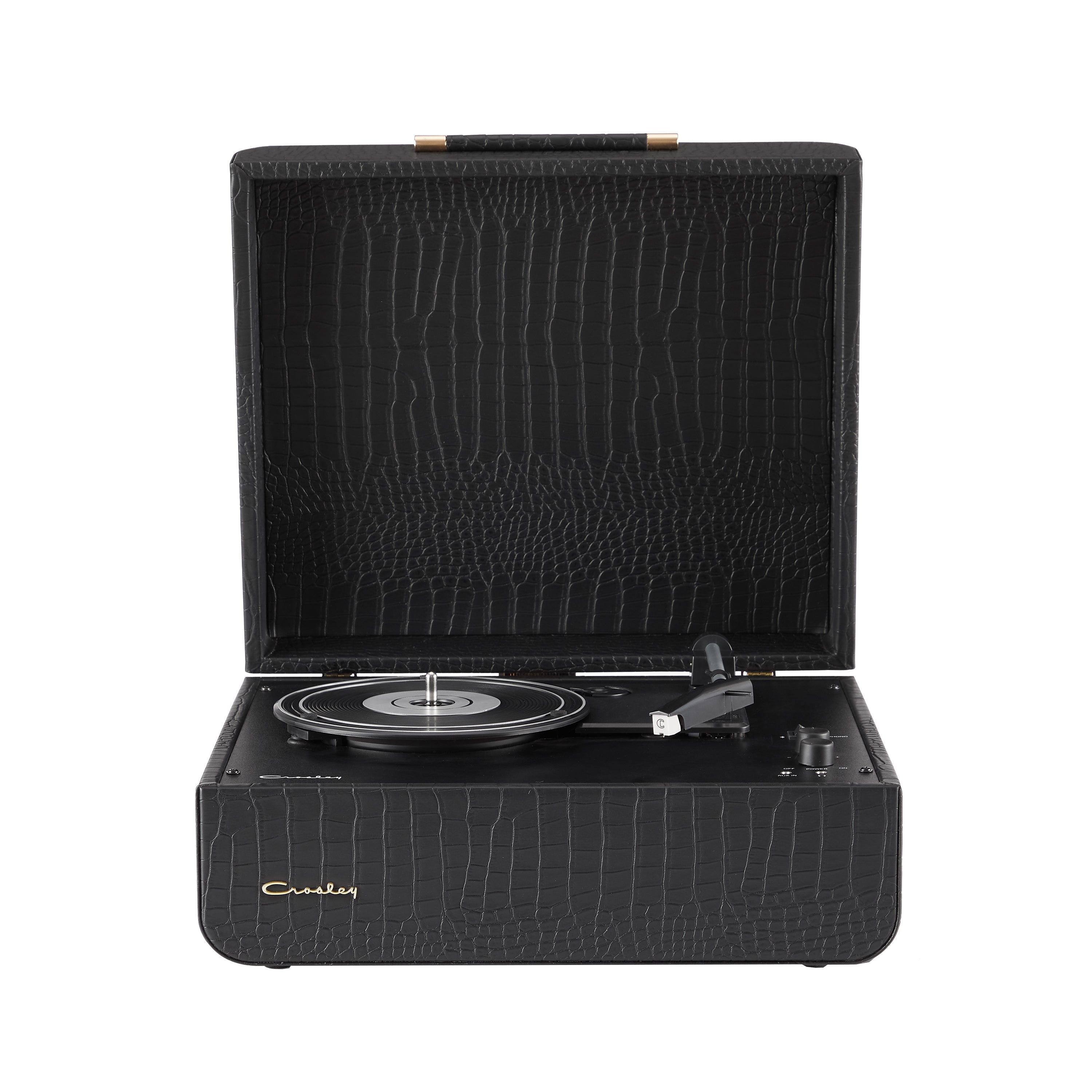 Crosley Mercury Turntable - Black + Crosley Record Storage Crate BUNDLE