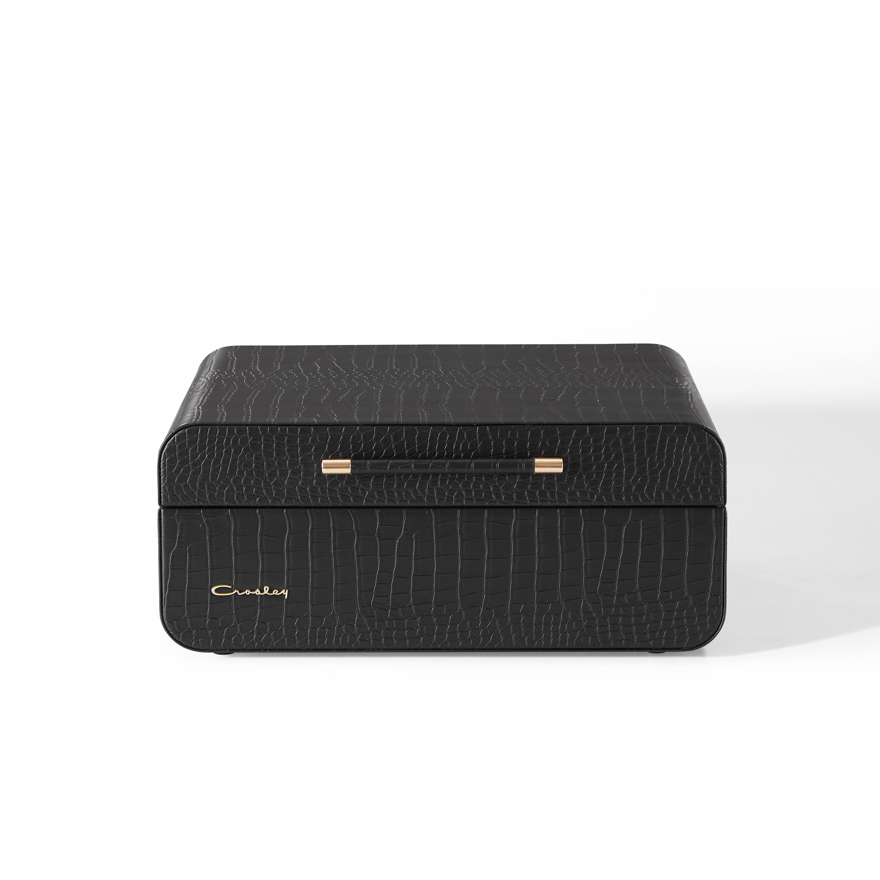 Crosley Mercury Turntable - Black + Crosley Record Storage Crate BUNDLE