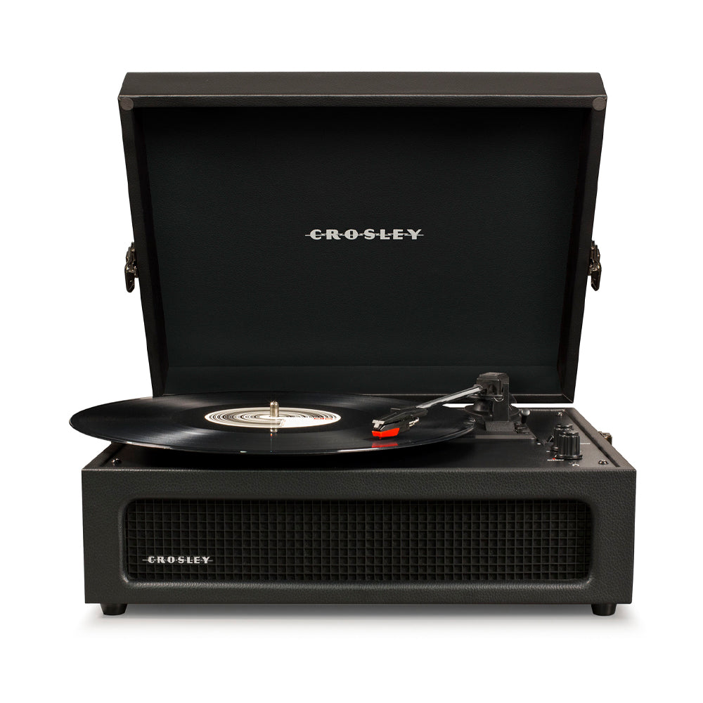 Crosley Voyager Bluetooth Turntable - Black + Crosley Record Display Stand BUNDLE