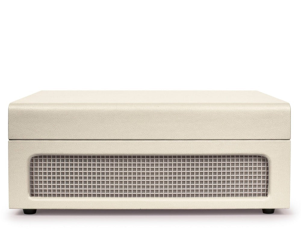 Crosley Voyager Bluetooth Portable Turntable - Dune + Record Storage Crate BUNDLE