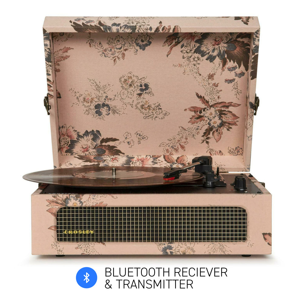 Crosley Voyager Bluetooth Portable Turntable - Floral