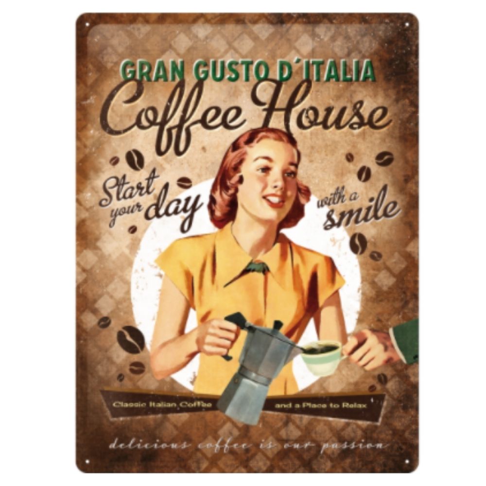 Coffee House Metal Sign