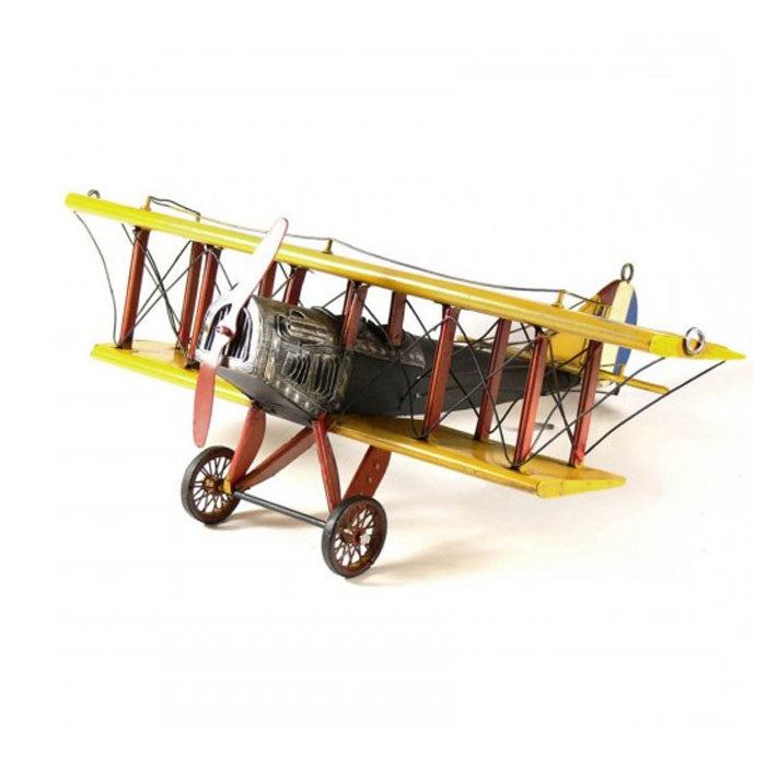 1915 Curtiss Jenny Biplane Metal Decor