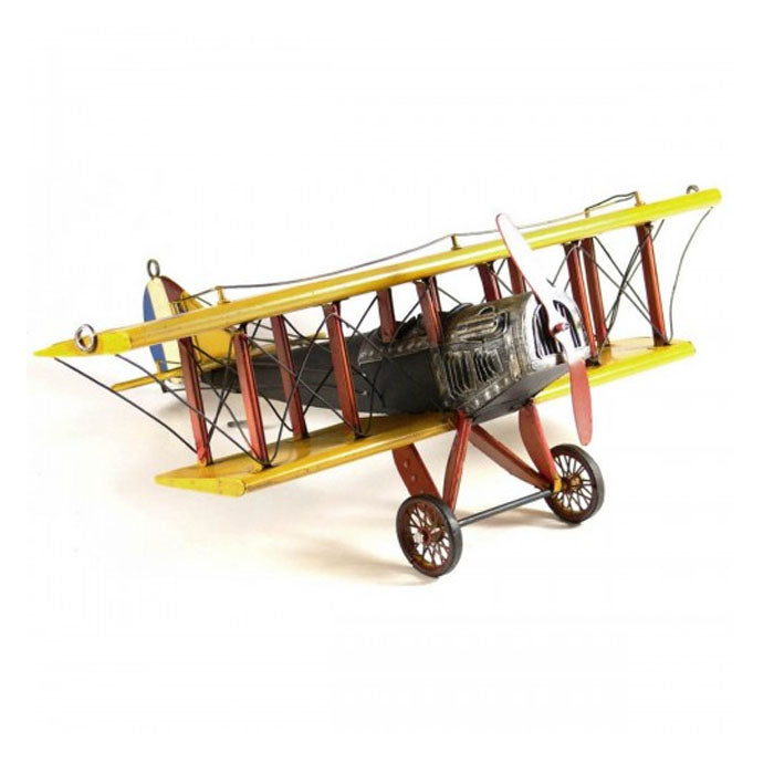 1915 Curtiss Jenny Biplane Metal Decor