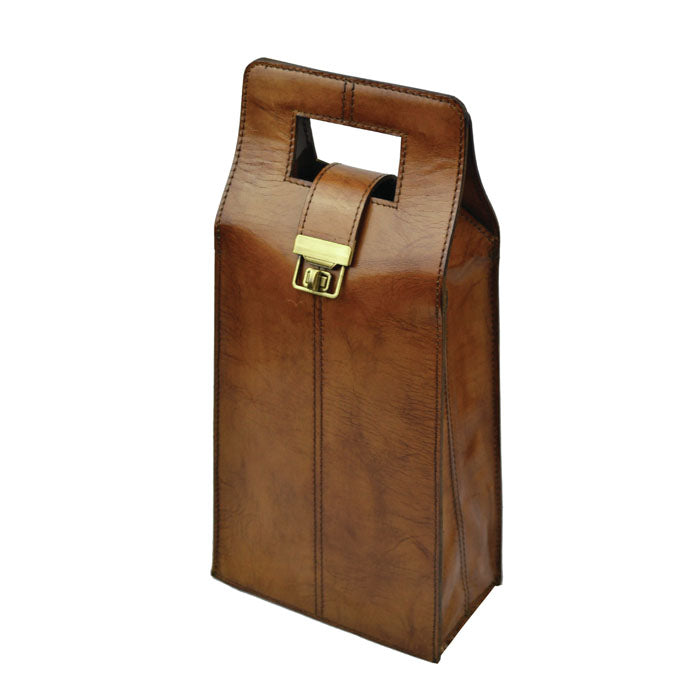 Luxury Leather Duo Wine Holder (2 Colors To Choose)