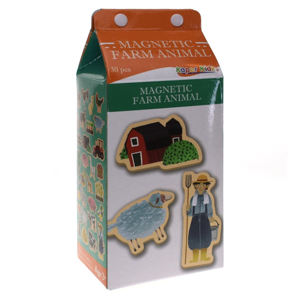 Magnetic Farm Animal In Milk Carton