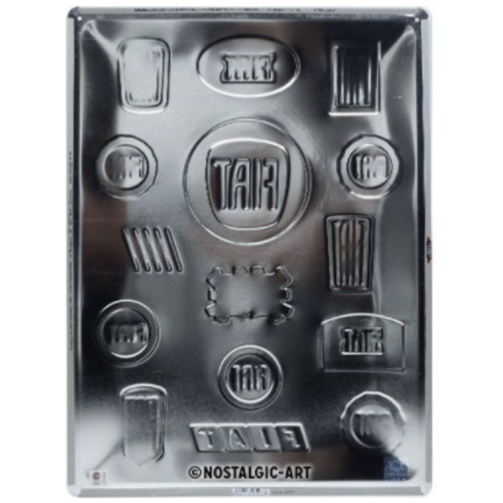 Fiat Logo Evolution Metal Sign