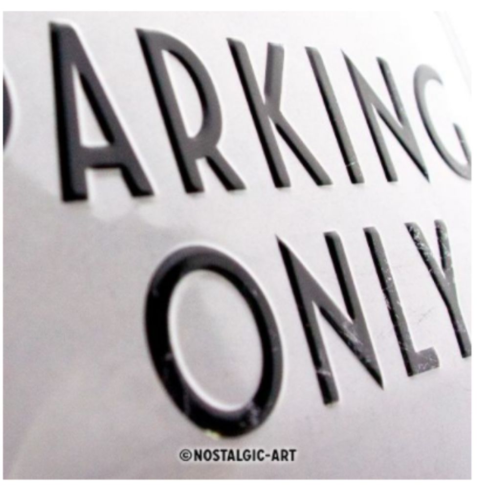 Fiat Parking Only Metal Sign