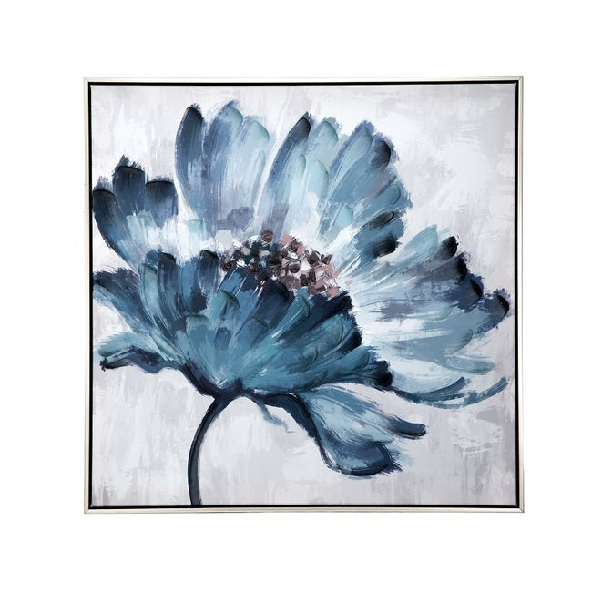 Floral Embellished & Handpainted Canvas Wall Art (2 sizes to choose)
