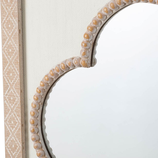 Clover-Inspired Square Wall Mirror
