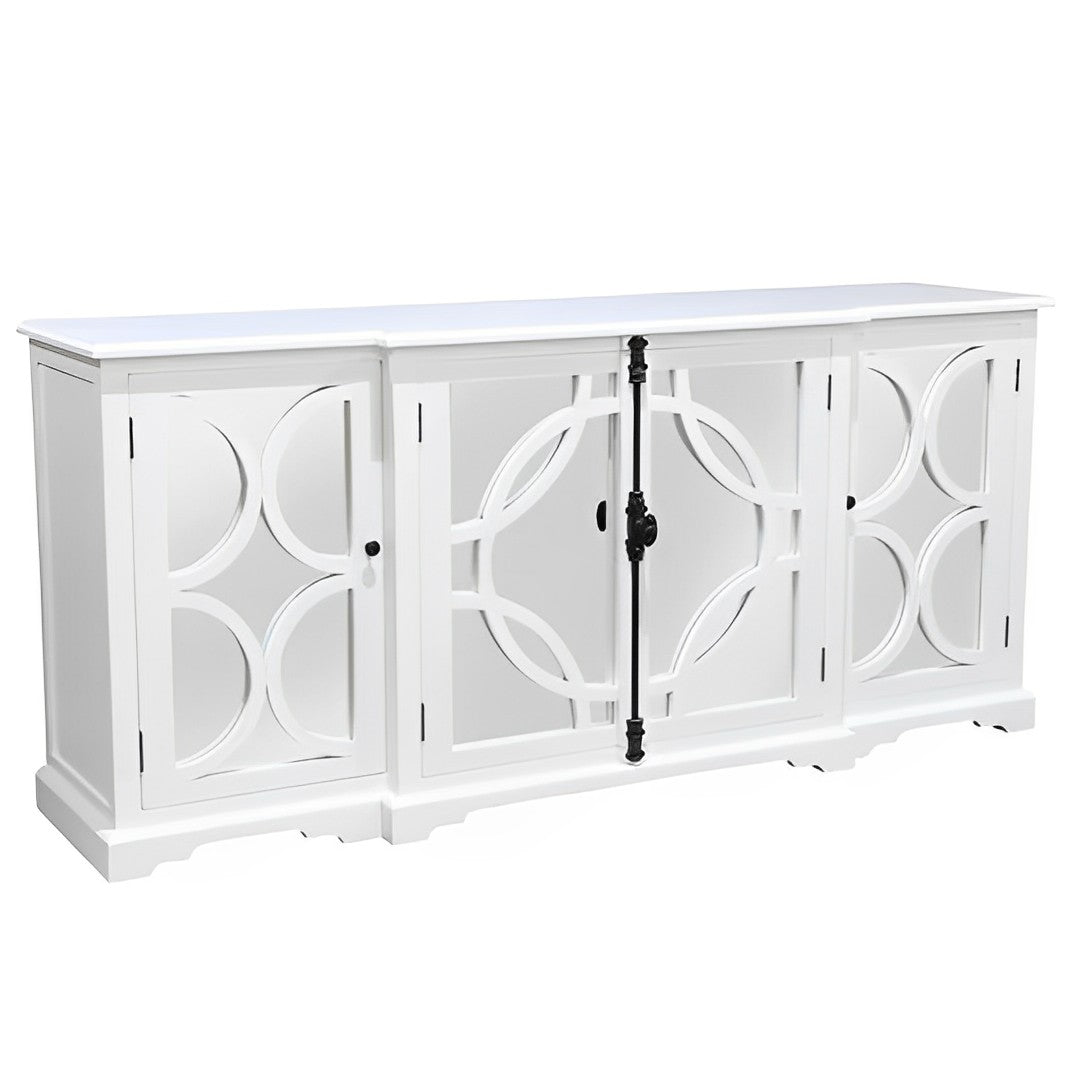 Byron Mirror Backed Sideboard 4 Doors Buffet