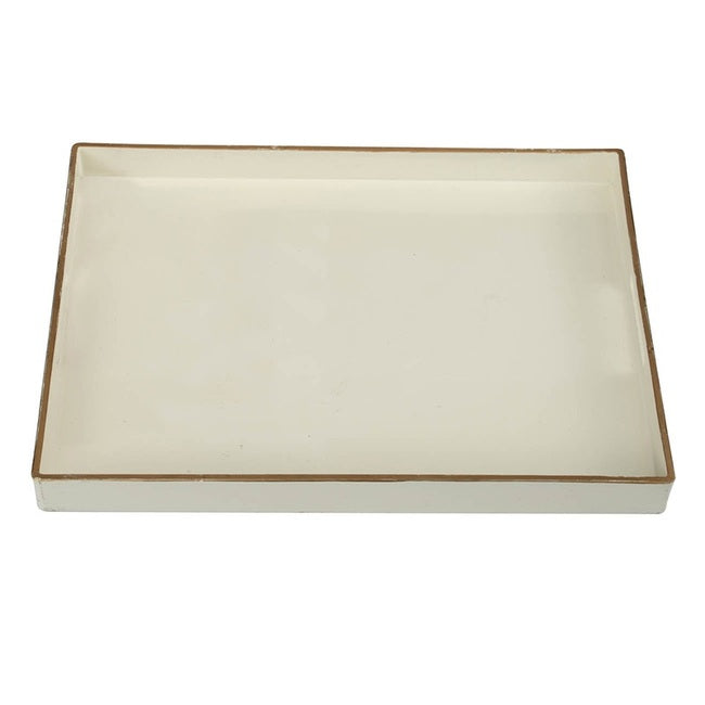 Mimosa White Rectangle Tray