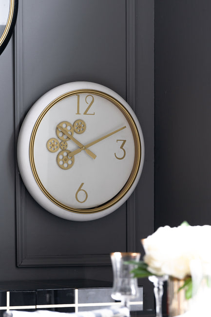 Gear Wall Clock 40cms (2 Colors to Choose)